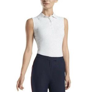 G/Fore Polka Dot Polo Dot Tech Sleeveless Tank